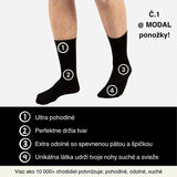 Quarter Socks - Black 4 párov (39-45)