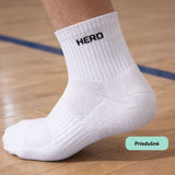 Sports Mid Socks - White 4 párov