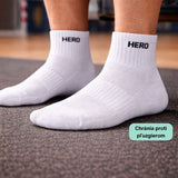 Sports Mid Socks - Black 4 párov