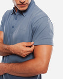 Steel Blue Polo shirt