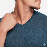 V-Neck Heather Deep Teal