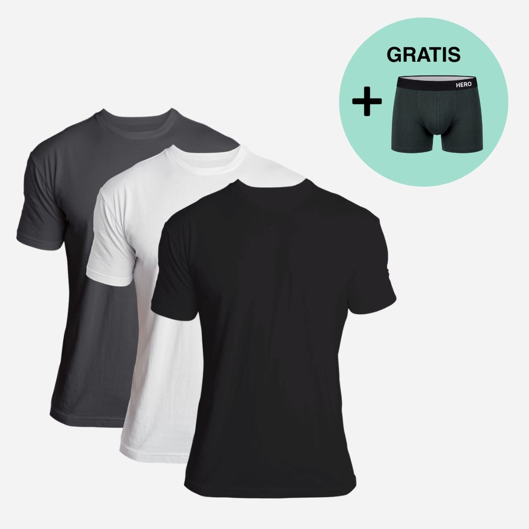 Secret Pack: 3× tričko + boxerky zadarmo