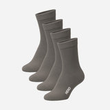 Crew Socks - Dark Grey 4 párov (39-45)