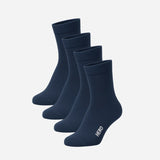 Crew Socks - Navy Blue 4 párov (39-45)
