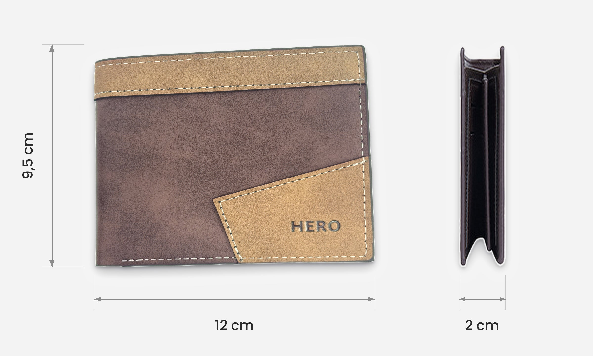 Wallet Vintage deep coffee