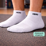 Sports Low Socks - White 4 párov