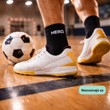 Sports Mid Socks - White 4 párov
