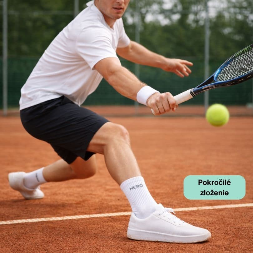 Tennis Socks - White 4 párov