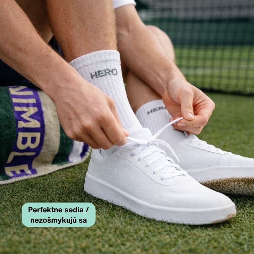 Tennis Socks - White 4 párov
