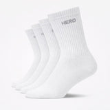 Tennis Socks - White 4 párov