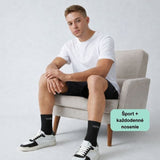 Tennis Socks - Black 4 párov