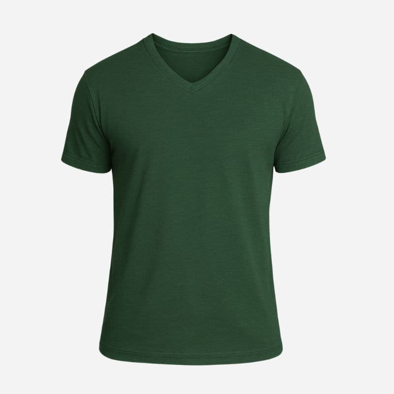V-Neck Heather Olive