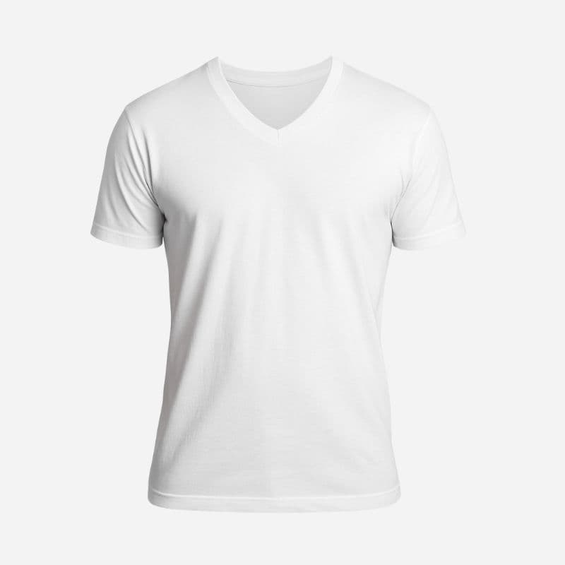 V-Neck White